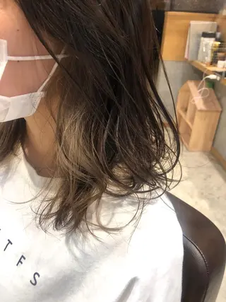 ミディアム カラー ZOA classic hair所属・東 みのりのヘアスタイル