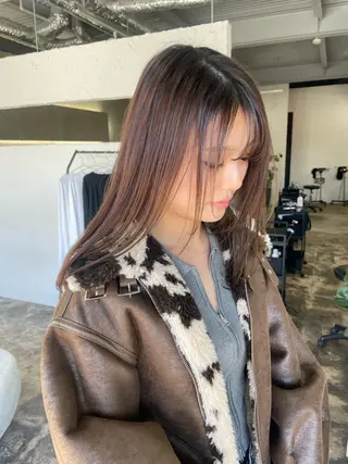 ミディアム shiba tomomiのヘアスタイル