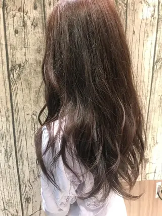 ロング カラー 縮毛矯正/髪質改善 /韓国風　山川春輝のヘアスタイル