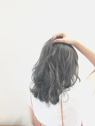 ミディアム カラー パーマ ヘアアレンジ メンズ 福元友梨 ディレクター✂️のヘアスタイル