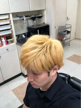 ミディアム カラー メンズ COIFFURE DOUX(コアフィールドゥ)所属・✂︎men's hair✂︎立石亮のヘアスタイル