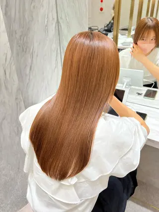 ロング ヘアアレンジ ARIA💎縮毛矯正 ブリーチ💎複雑履歴のヘアスタイル