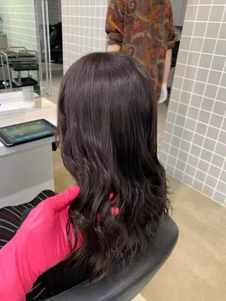 セミロング カラー パーマ ヘアアレンジ メンズ neon hair所属・🩵 JURI🩵のヘアスタイル