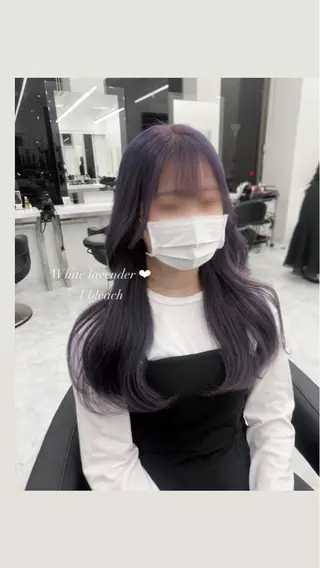 ロング カラー パーマ ヘアアレンジ メンズ キッズ ♥️韓国ヘア レイヤー♥️ゆりのヘアスタイル