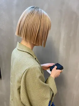 ミディアム カラー パーマ ヘアアレンジ メンズ キッズ ネイル マツエク・マツパ アイブロウ tatsumi/ボブ ウルフ/レイヤーのヘアスタイル