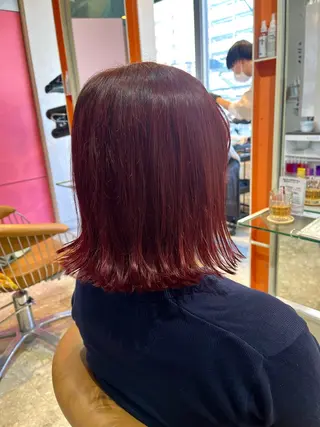 ミディアム カラー うしだ かおるのヘアスタイル