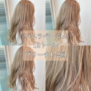 セミロング カラー ヘアアレンジ トレンドモテカラー 🩷色落ちまで可愛くのヘアスタイル