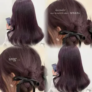 セミロング カラー 艶モテ・韓国スタイル 🤍りんのヘアスタイル