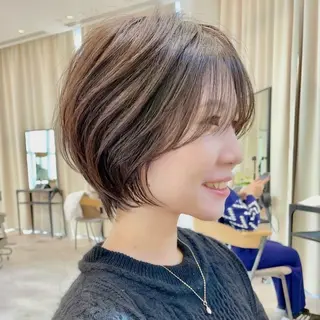 ショート 似合わせカット 小顔/大阪谷町のヘアスタイル