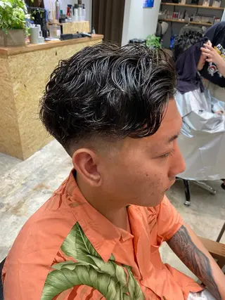 パーマ メンズ 🌴パーマオタク🌴 長谷川　諒佑🌈のヘアスタイル