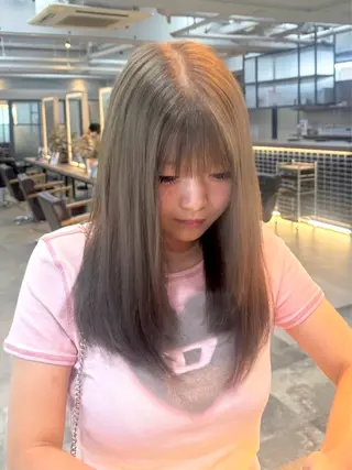 セミロング カラー 髪質改善/レイヤー/ 🐣kokoro🌸のヘアスタイル