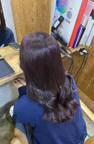 ロング カラー ブリーチカラーと、髪 質改善。HARUKAのヘアスタイル