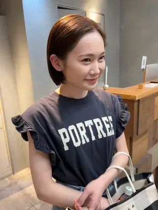 ショート カラー rena/伏見/ 似合わせカット⸝⋆のヘアスタイル