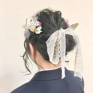 ミディアム ヘアアレンジ 【Sweep】おじま のぞみのヘアスタイル