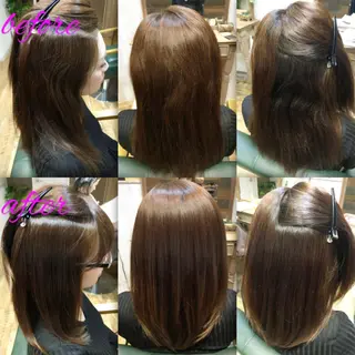 ロング パーマ ブリーチ縮毛矯正/ デサキ ショウヘイのヘアスタイル