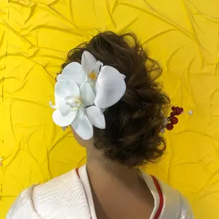 ミディアム ヘアアレンジ ともや/ヘアセット/ ヘアメ/ヘアアレンジのヘアスタイル