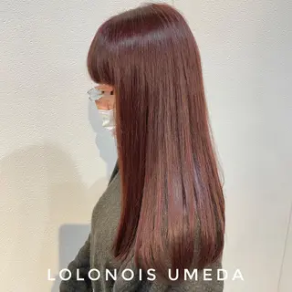 ロング カラー Lolonois梅田 /Okazaki:)のヘアスタイル
