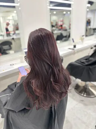 ロング まろっと艶感ブラウン ベージュ🤍まなかのヘアスタイル