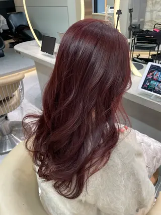 ロング カラー shion 透明感カラーのヘアスタイル