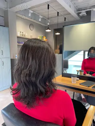 セミロング 韓国風/オシャレ /縮毛矯正/滝口琴未のヘアスタイル