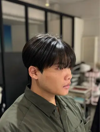 ショート パーマ メンズ 韓国メンズヘア/ ダウンパーマ/歩夢のヘアスタイル