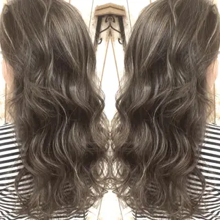 ロング カラー 井上 一平のヘアスタイル