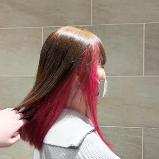 セミロング カラー hair＆make CIEL所属・武井 哉子のヘアスタイル