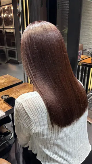 ロング MINX銀座所属・MINX 井上 ヨウ 艶髪カラー/レイヤーのヘアスタイル