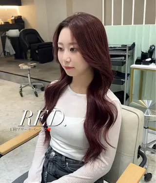 ロング 🇰🇷POCKET 宇根 幸恵🎀のヘアスタイル