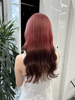 セミロング カラー ヘアアレンジ 夕羽夢🍓矢場/ 透明感カラーのヘアスタイル