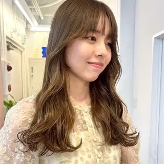 ロング 北島 遥香🫧インナ ー /ベージュカラーのヘアスタイル