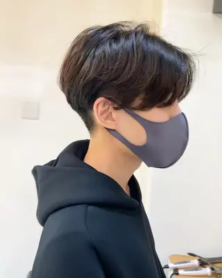 ショート パーマ メンズ 田中 あやなのヘアスタイル