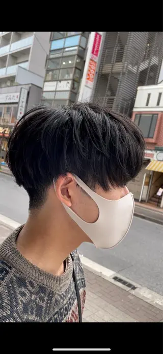 ショート パーマ メンズ レディースカット いからしゆうたのヘアスタイル