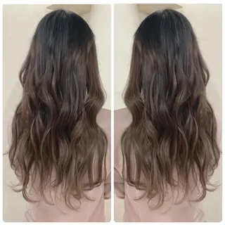 ロング カラー 京都大人女性ショート 徒歩1分/秋山のヘアスタイル