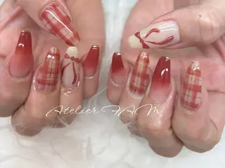 セミロング nail&eyelashsalon atelier fam上本町店所属・アトリエ FAMのネイルデザイン