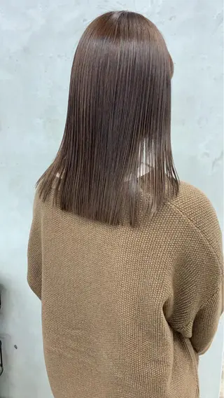 セミロング 🧸艶々韓国ヘア 🧁mizunaのヘアスタイル