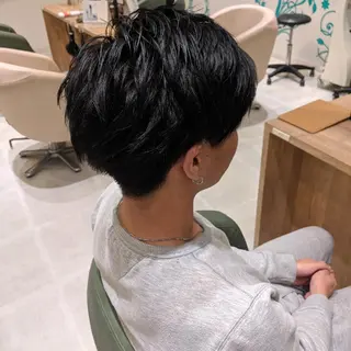 メンズ 浜田りほ Luxbe 博多バスターミナルのヘアスタイル