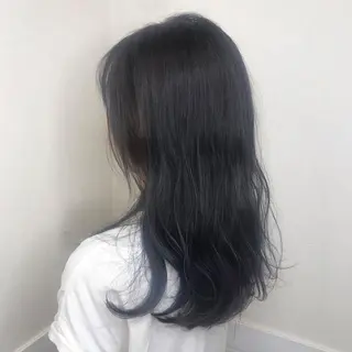 セミロング カラー 柴田 祐輔のヘアスタイル