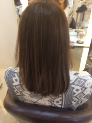 ミディアム セミロング カラー 似合わせ／代表 髪質改善/山田将大のヘアスタイル