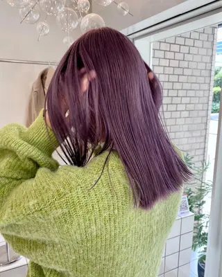 ミディアム カラー natsune /レイヤーカットのヘアスタイル