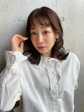 ミディアム GO TODAY  SHAiRE  SALON 渋谷sol所属・澤崎 智代のヘアスタイル