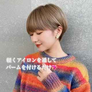 ショート カラー ブリーチなし/暖色/ 透明感/ririkaのヘアスタイル