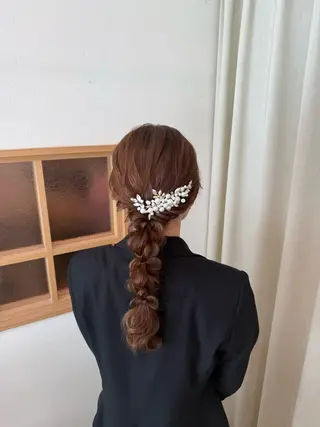 ロング ヘアアレンジ 褒められヘアメイク /‎ボブ女子🐶みおのその他イメージ