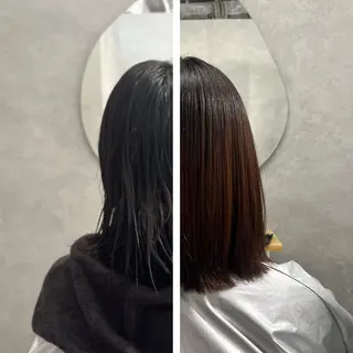 ショート パーマ 透明感カラー特化/ 顔まわり特化/辻部のヘアスタイル