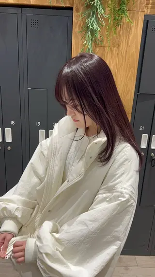 ミディアム i.osaka所属・たつ/レイヤーカット 顔周り/髪質改善のヘアスタイル