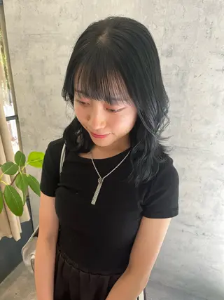 セミロング 梅田美容室/カット /Maoのヘアスタイル