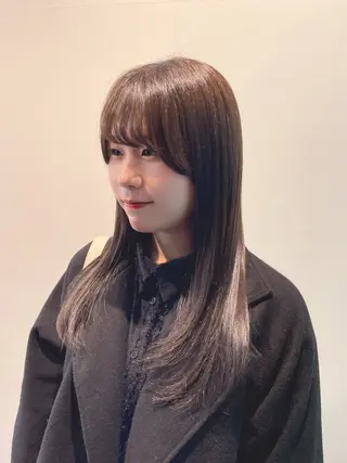 ロング 透明感カラー×ヘア アレンジ🪽しおりのヘアスタイル