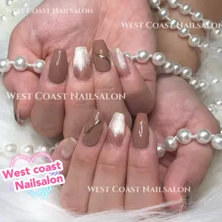 ネイル リボン、ガーリー パーツ放題専門店のネイルデザイン