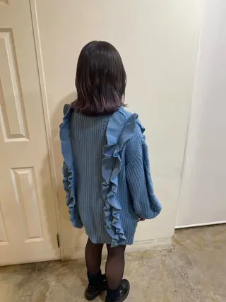 ミディアム カラー MIOベージュカラー 柔らかいカラーのヘアスタイル