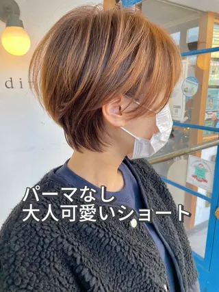 ショート カラー 大人可愛いショート/ 店長/三國屋のヘアスタイル